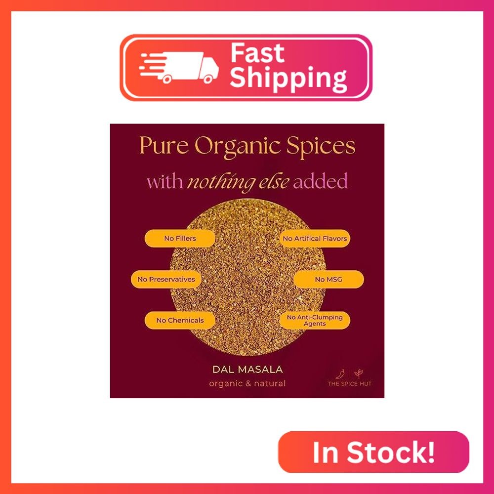 Spice Hut – Dal Masala Seasoning Organic, Lentil Spice Mix, with Salt, Easy Indi