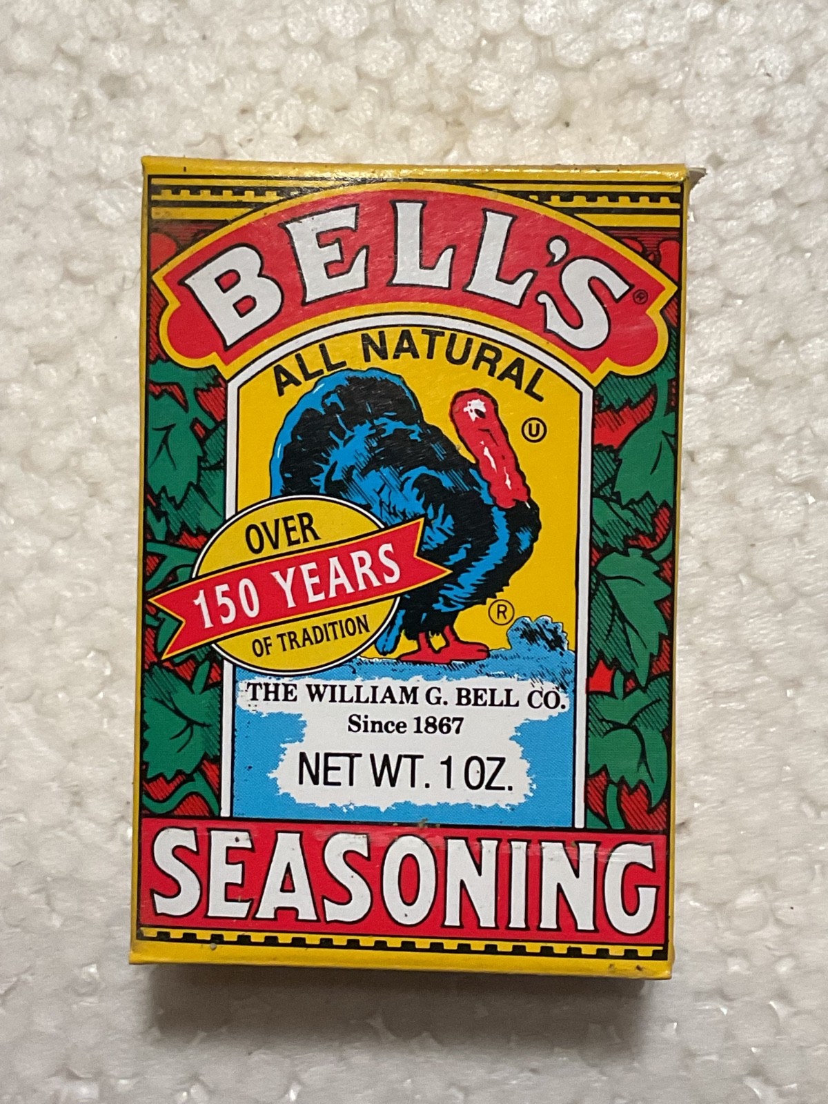 Bell’s All Natural Seasoning 1oz. Box Turkey Poultry Fish Pork Chicken Beef 7/27