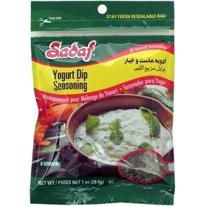 Sadaf Yogurt Cucumber (Mast-o-Khiyar) Dip Mix Seasoning 1 1 Ounce (Pack of 2)