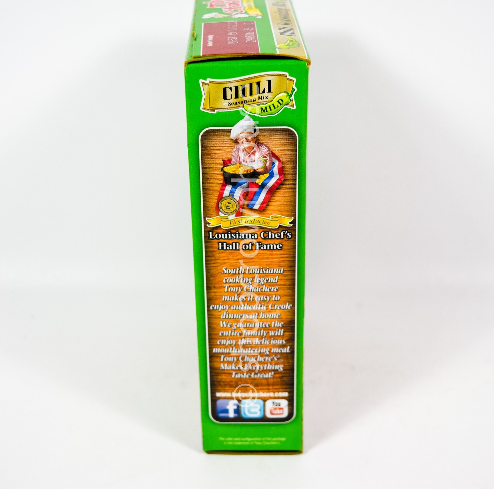 3 Tony Chachere’s CHILI Seasoning Mix MILD 2.5oz box 08/2026