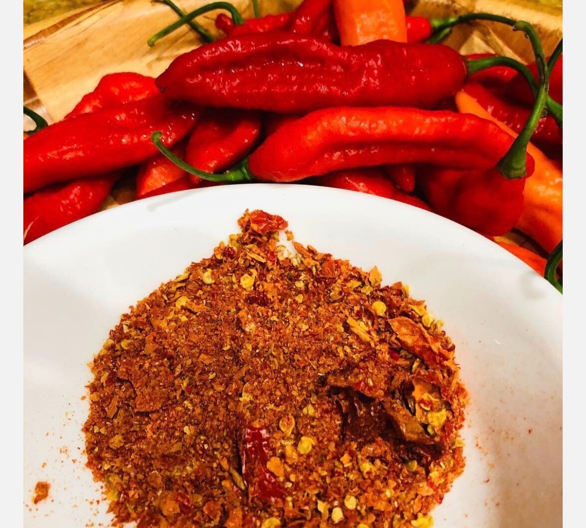 Super Hot Pepper Flakes – Scotch Bonnets, Ghost Peppers, Carolina Reaper Etc….