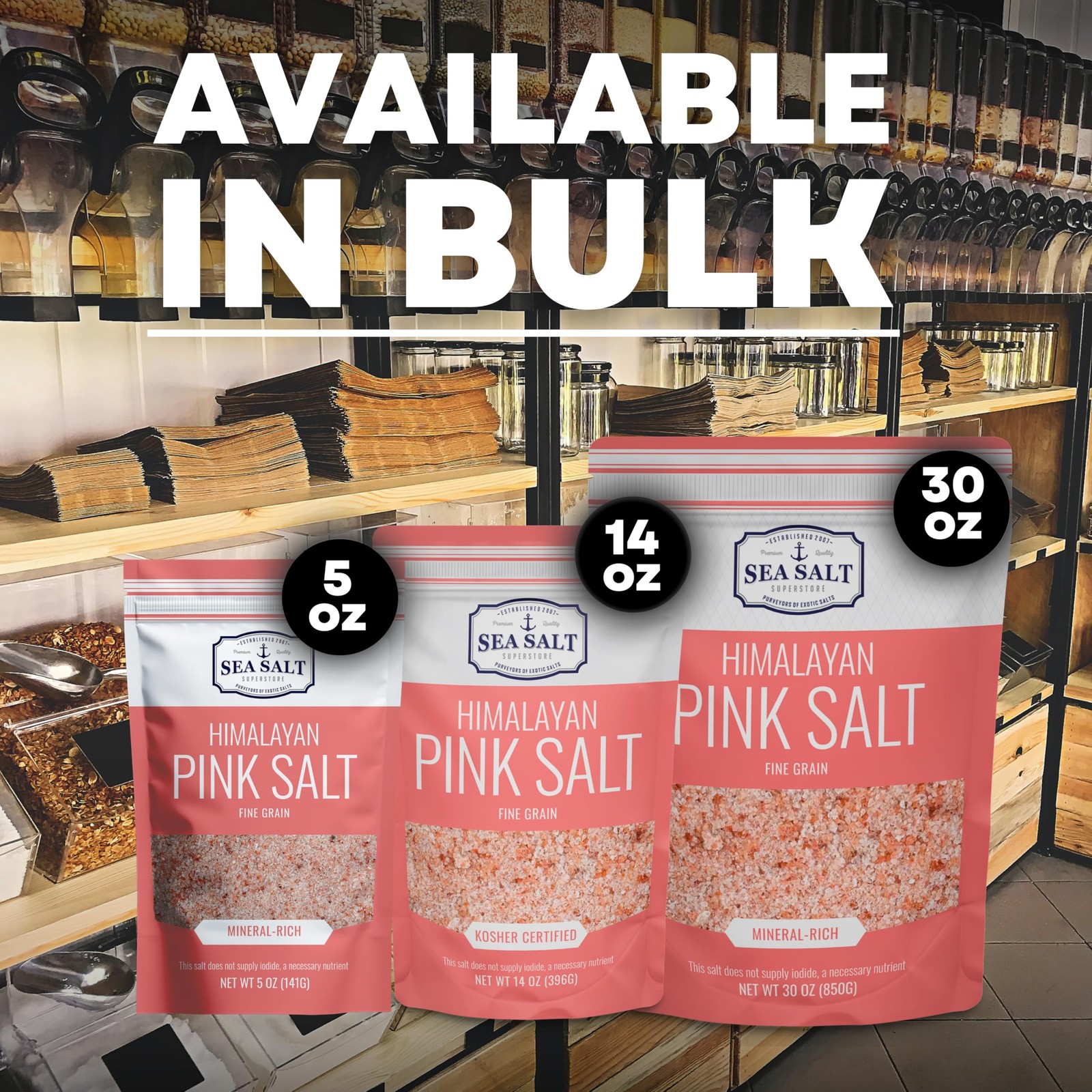 Himalayan Pink Salt Refill for Table Shakers – Mineral Rich CoarseGrain Pink …