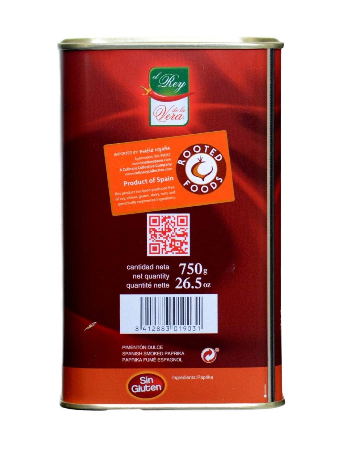 de la Vera-Sweet Smoked Paprika (Pimenton) from Spain 750g