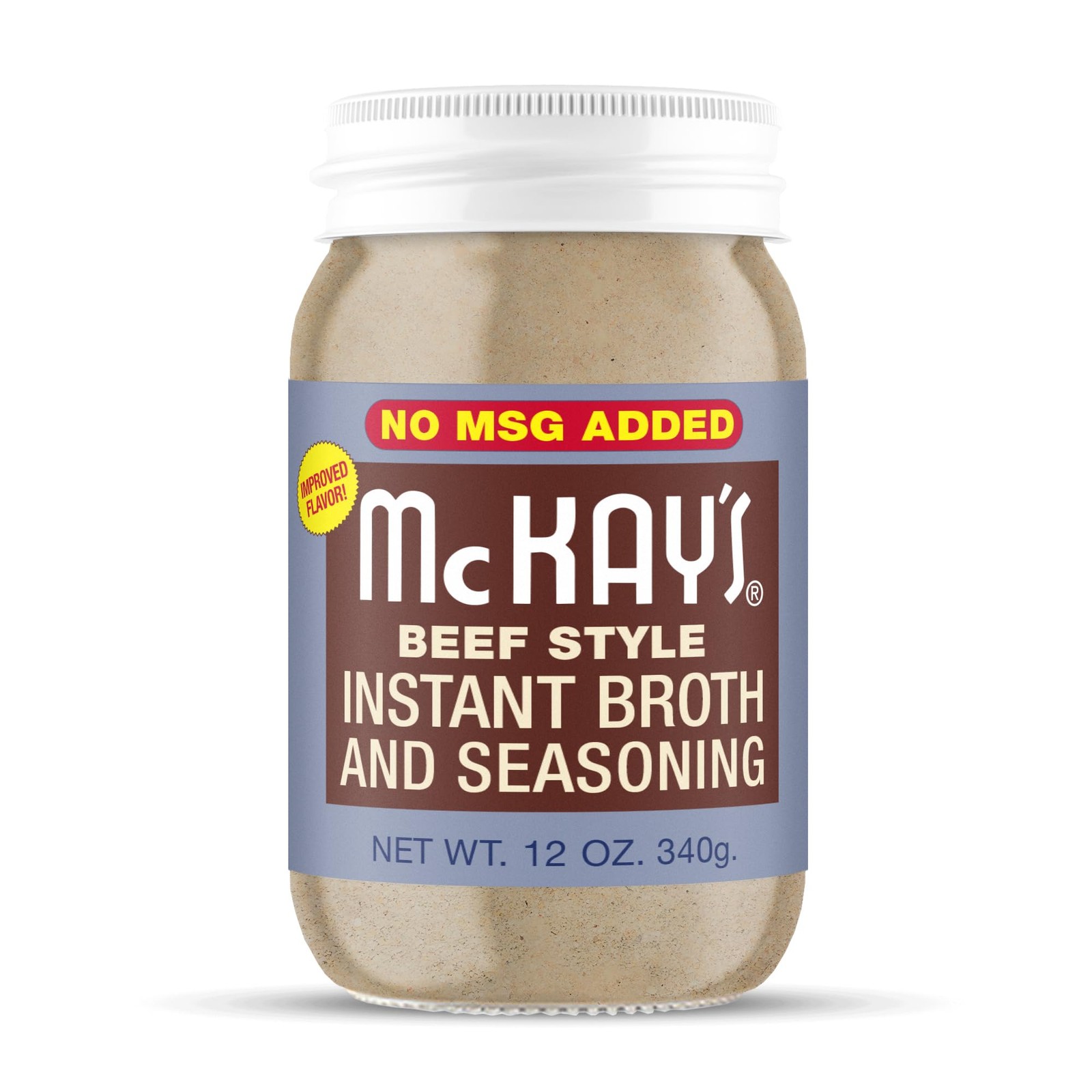 McKay’s Beef Flavored Soup Seasoning, Gluten Free, Vegetarian Instant Broth, …