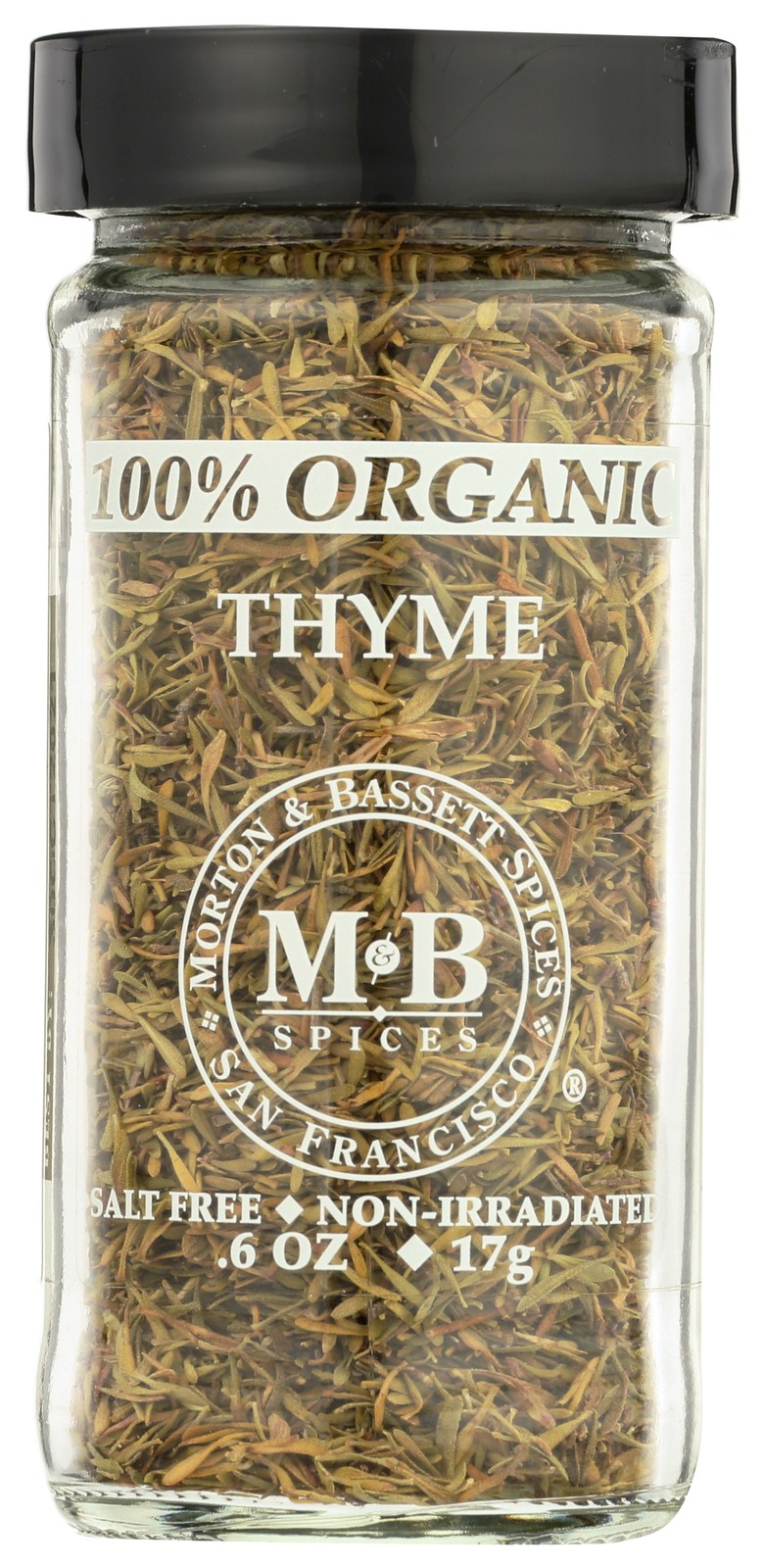 Organic Thyme Spice By Morton & Bassett 0.6 Oz Jar 6 3 Pack