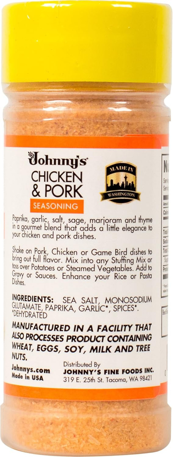 Johnny’S Chicken and Pork Seasoning, 4.75 Ounce (Pack of 6)