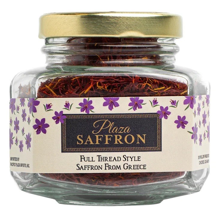 SAFFRON THREADS STRANDS GREEK FULL THREAD HIGH QUALITY PURE PREMIUM 14 GRAM JAR