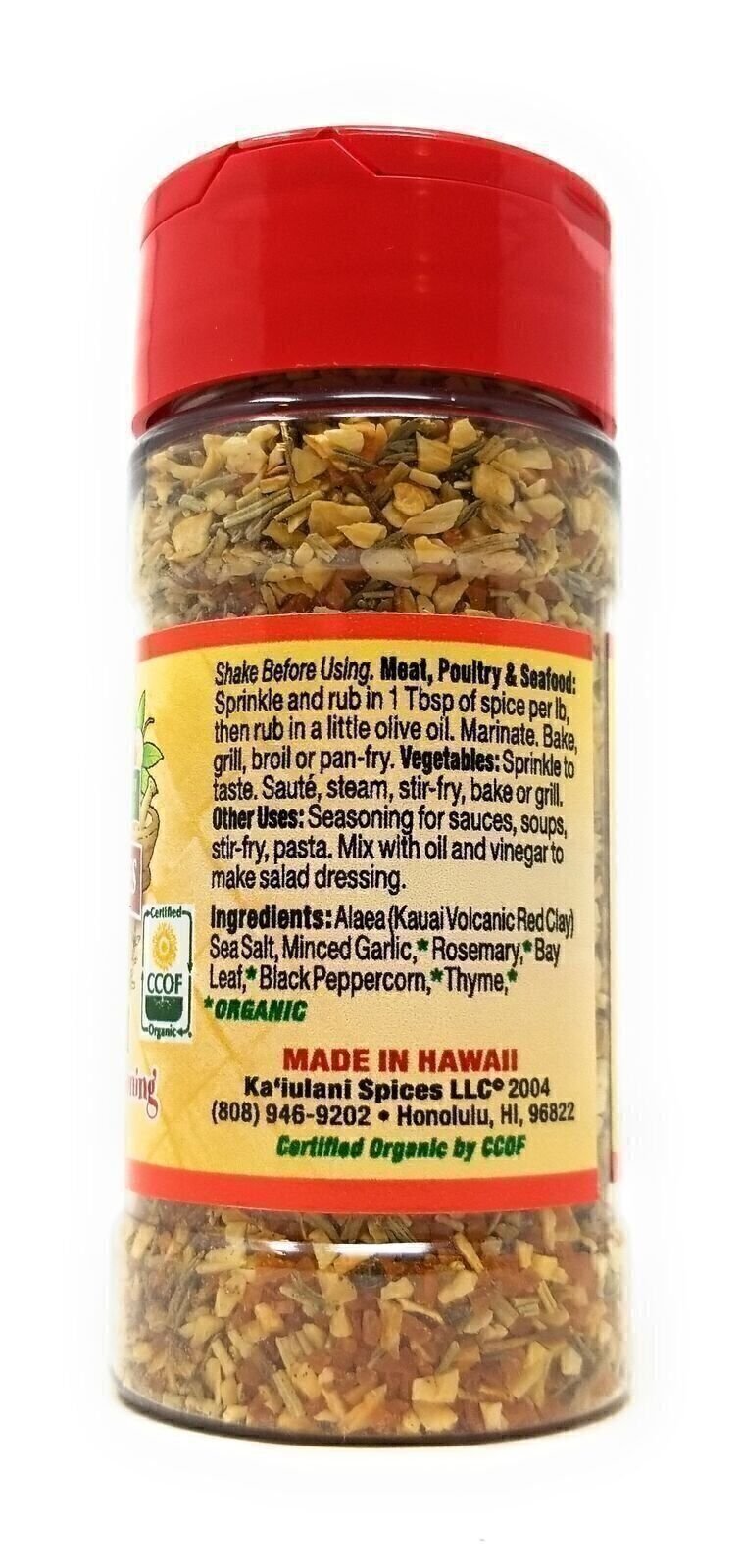 Kaiulani Spices, Seasoning Hawaiian Alaea Sea Salt, 4 Ounce