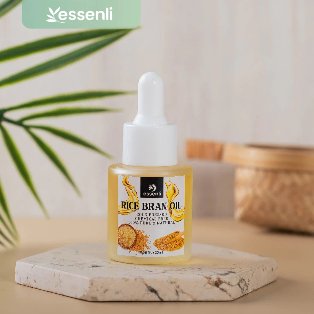 ESSENLI Rice Bran Oil Cold Pressed Chemical Free 20ml