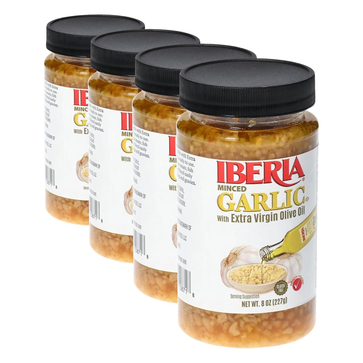 Garlic Infused Olive Oil, 8oz Pack of 4