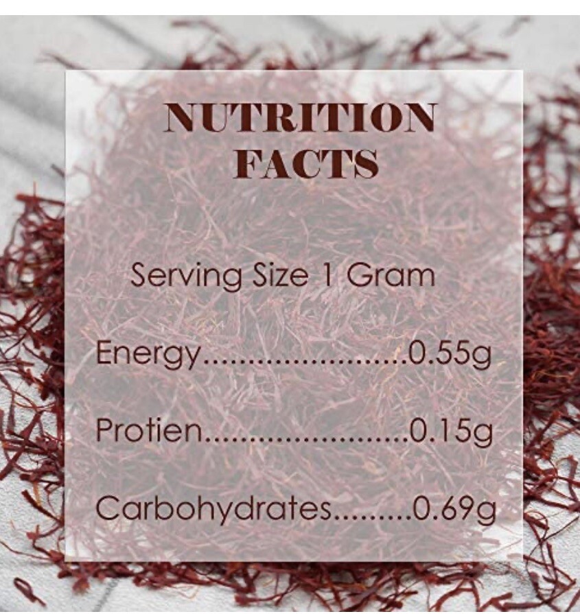 Aromaa Pure Kashmiri Saffron India Threads 2g All-Red Saffron NEW