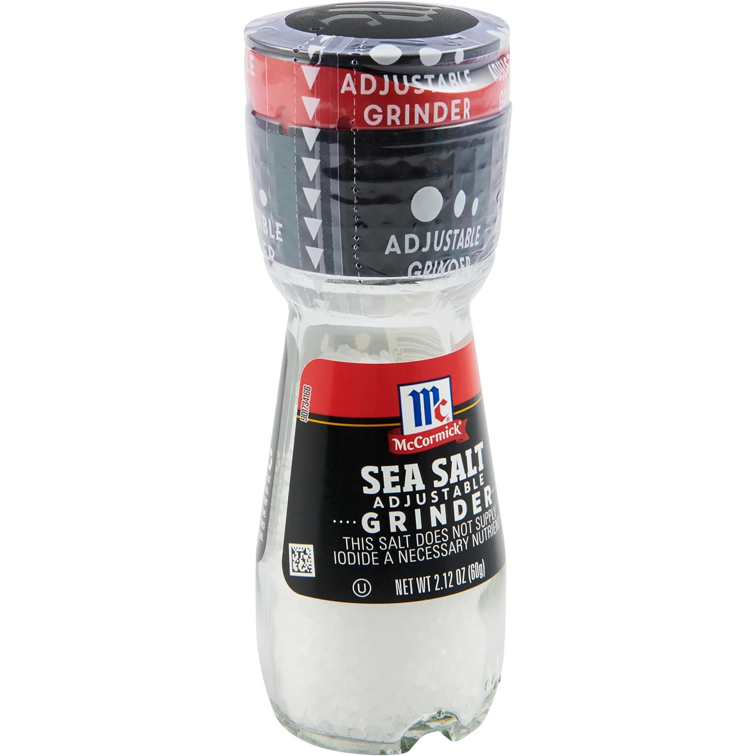 Mccormick Sea Salt Grinder, 2.12 Oz (Pack of 6) – One 6 Pack of 2.12 Ounce Glass