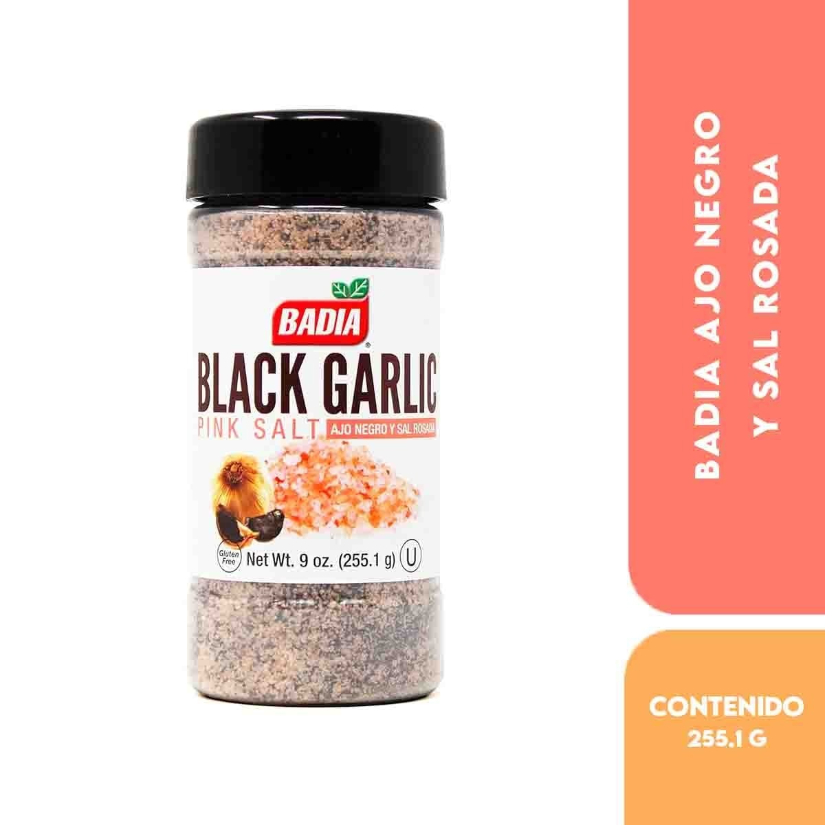 Badia® Black Garlic Pink Himalayan Salt / Ajo Negro y Sal Rosada 9 oz KOSHER