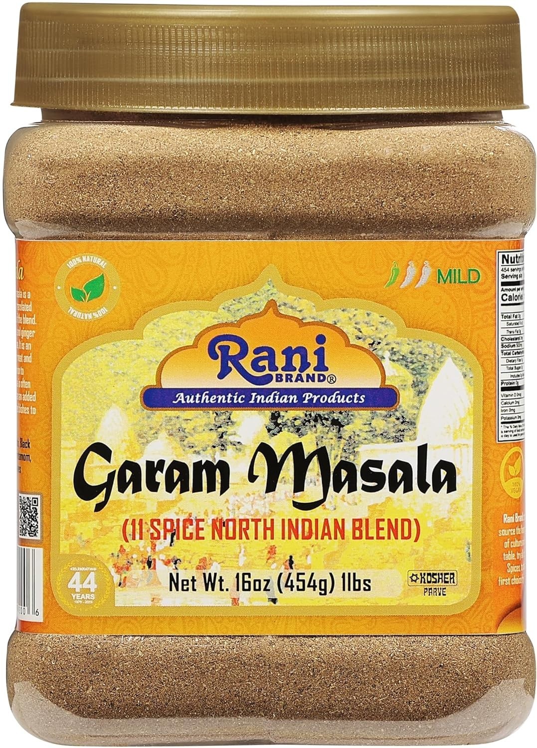 Rani Garam Masala Indian 11-Spice Blend 16oz 1lb 454g PET Jar ~ All Natural, …