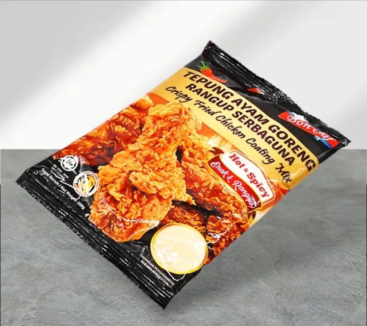 “Bon Chef’s Flour :Crispy Chicken Coating – Original & Spicy Fusion-200g – 5Pack