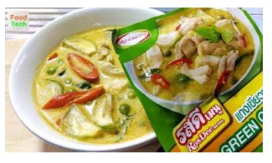 Ros Dee Menu Green Curry Paste Instant Powder 55 g 1 box 10 sachets