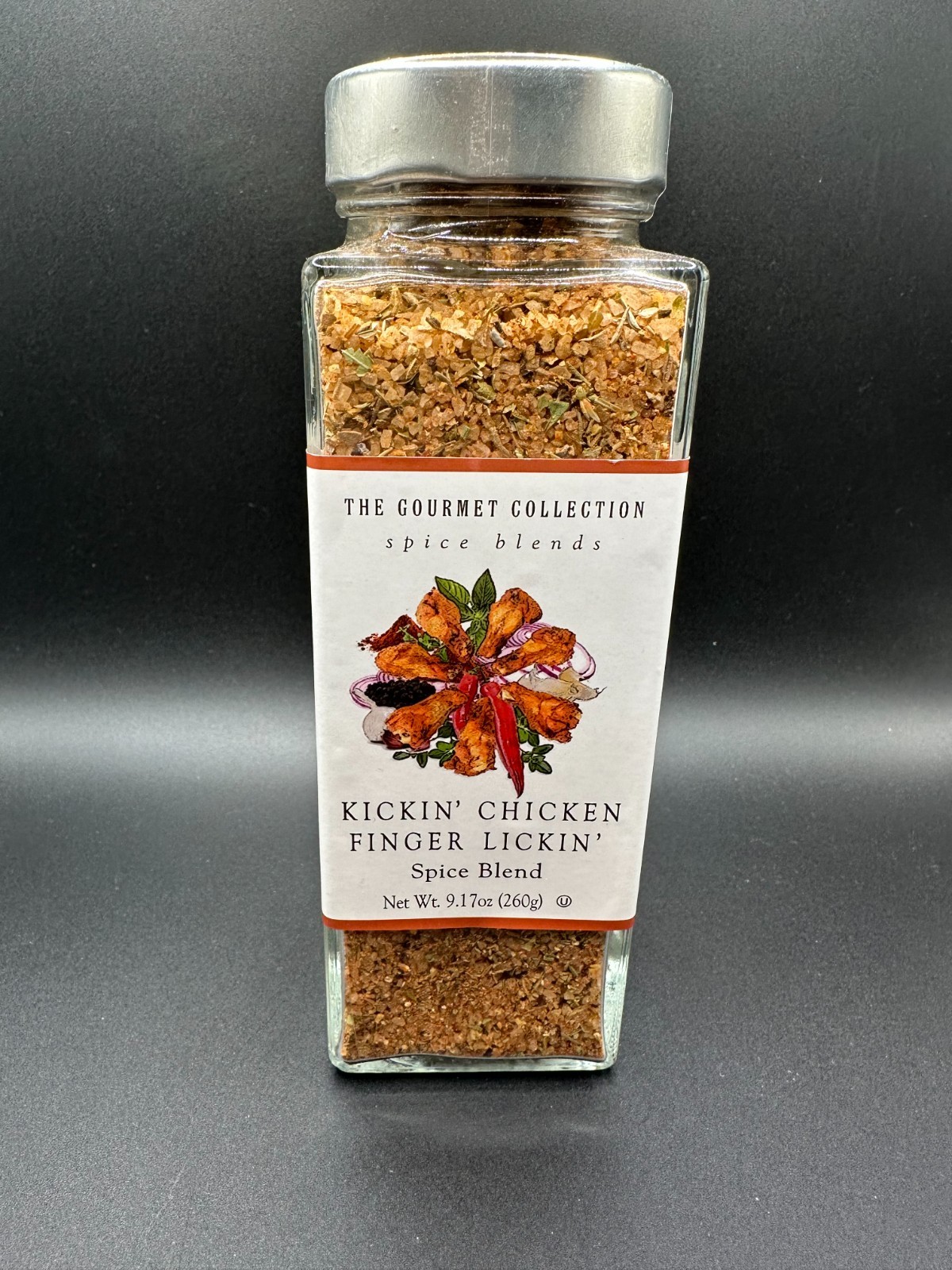 GOURMET COLLECTION KICKIN’ CHICKEN FINGERS LICKIN’ Large Spice Blend 9.27oz