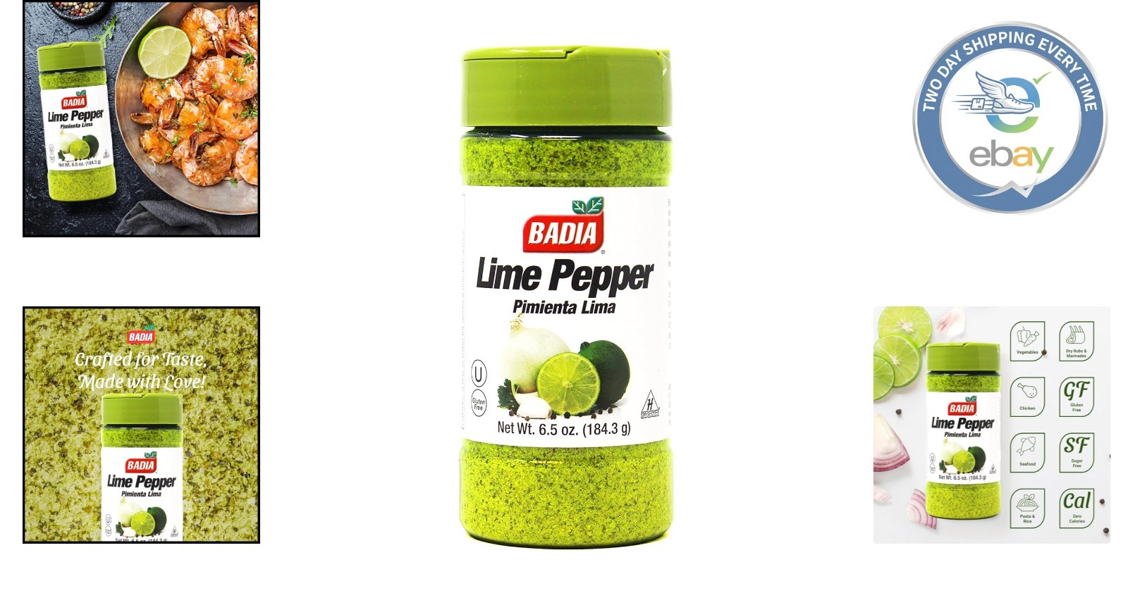 Versatile 6.5 oz Lime Pepper Seasoning – Perfect for Chicken, Seafood & More