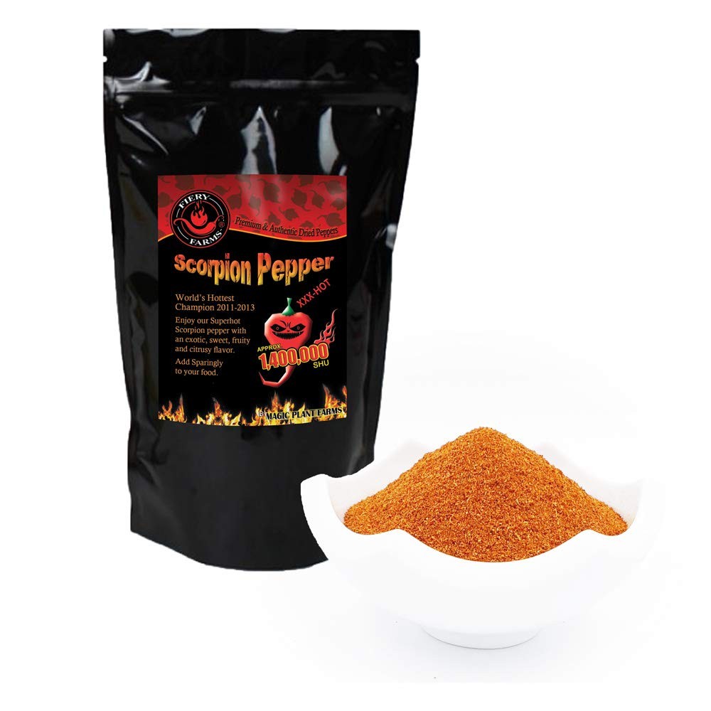 Red Scorpion Butch -T Pepper Dried Whole Pods by Magic Plant, 0.5 Oz,
