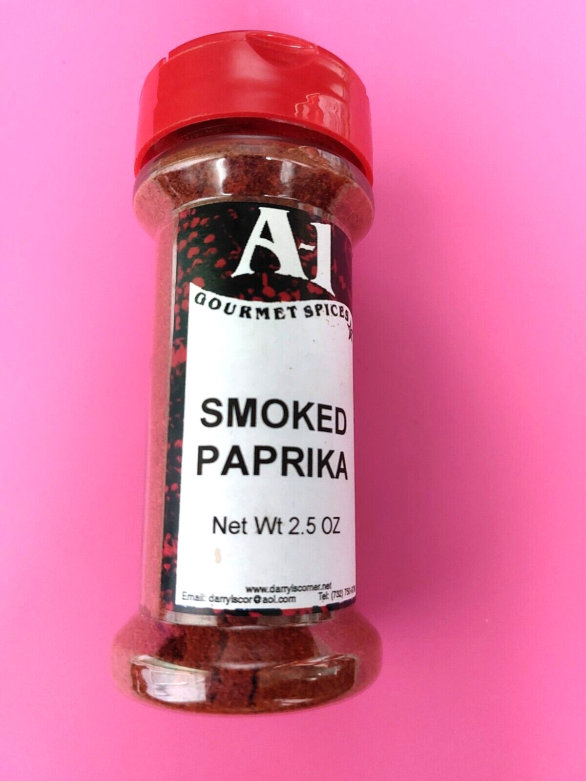 Strong Smoky Spanish Smoked Paprika A-1 Gourmet Spices 2.5 oz
