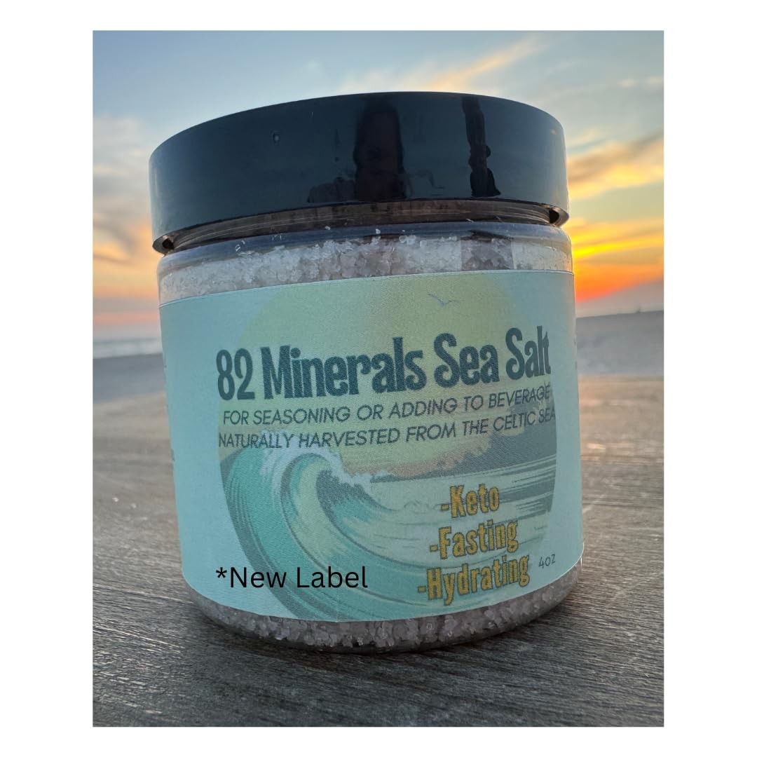 82 Minerals French Grey Sea Salt | Premium Hand-Harvested Sel Gris | 4oz Coar…