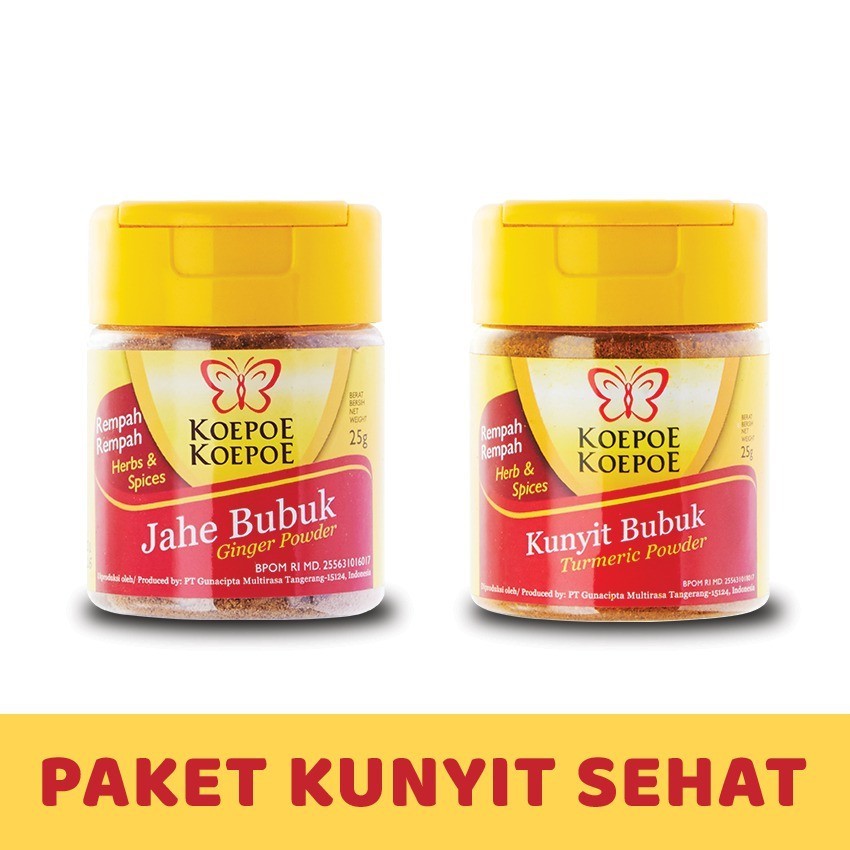 Ginger Powder 25g + Turmeric Powder 25g Koepoe Koepoe Cooking Spice Set