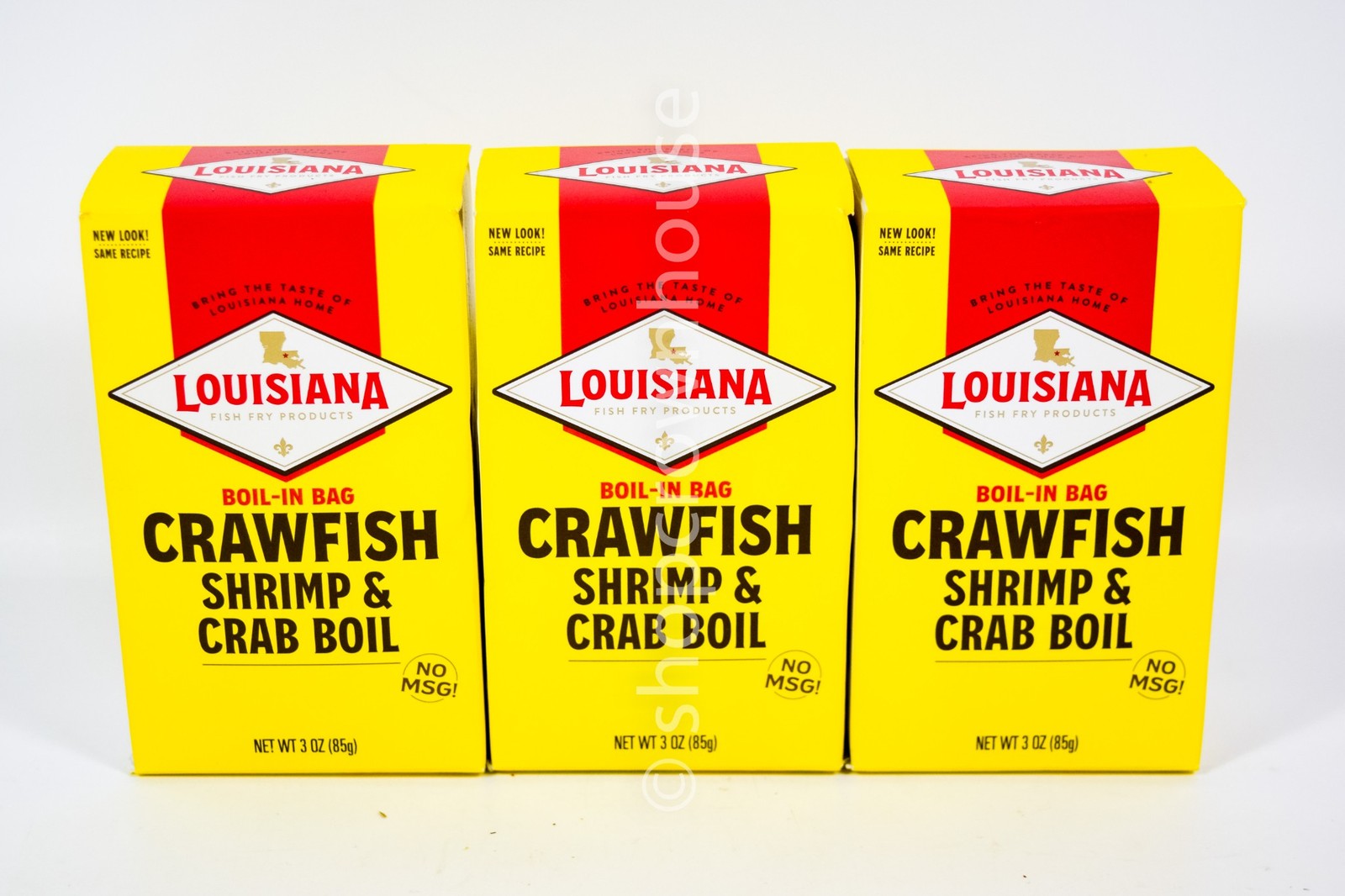 3 Louisiana Boil-In Bag Crawfish Shrimp and Crab Boil 3oz box 03/01/2027