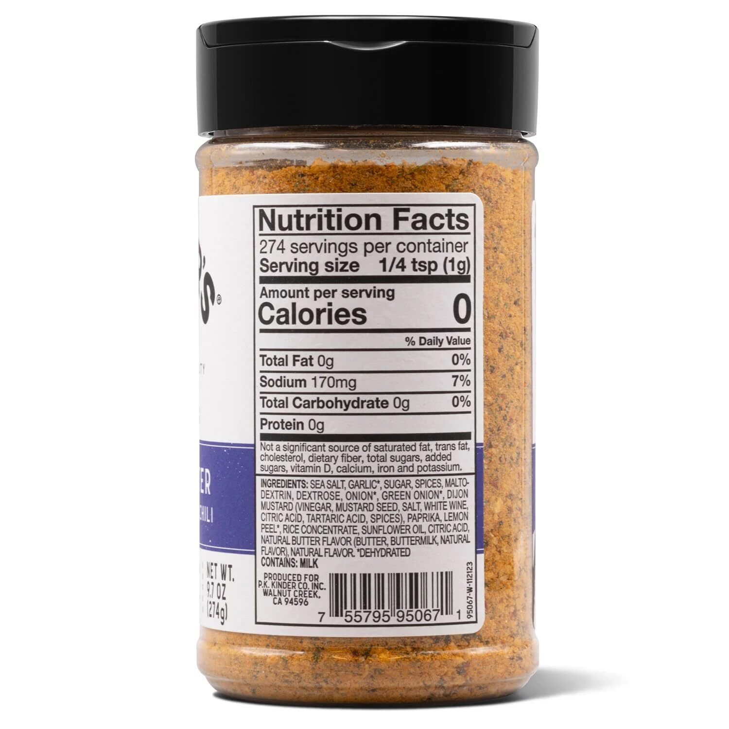 Kinder’s Cowboy Butter Seasoning 9.6 oz Dijon Mustard Red Chili Teaks Chops Veg