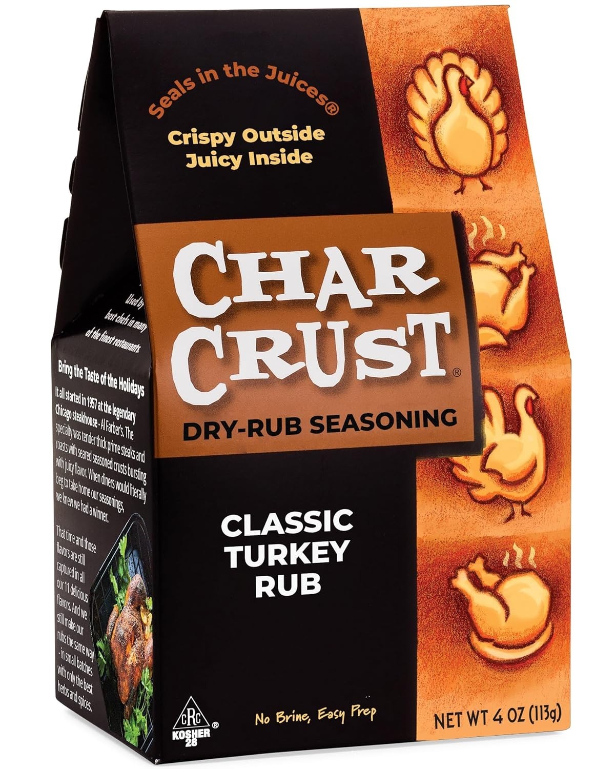 2 pack Char Crust Classic Turkey Rub | All-in-one seasonings Free Shipping