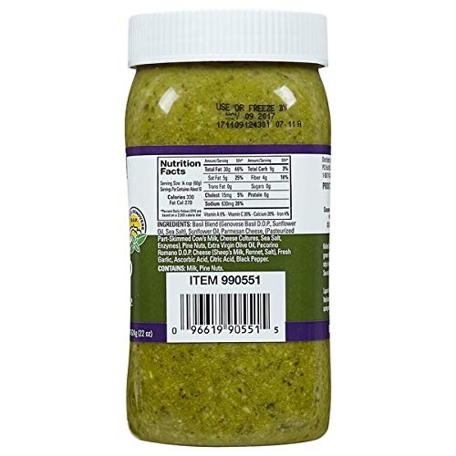 Kirkland Signature Imported Italian Basil Pesto Jar 2 Pack – 22oz Each