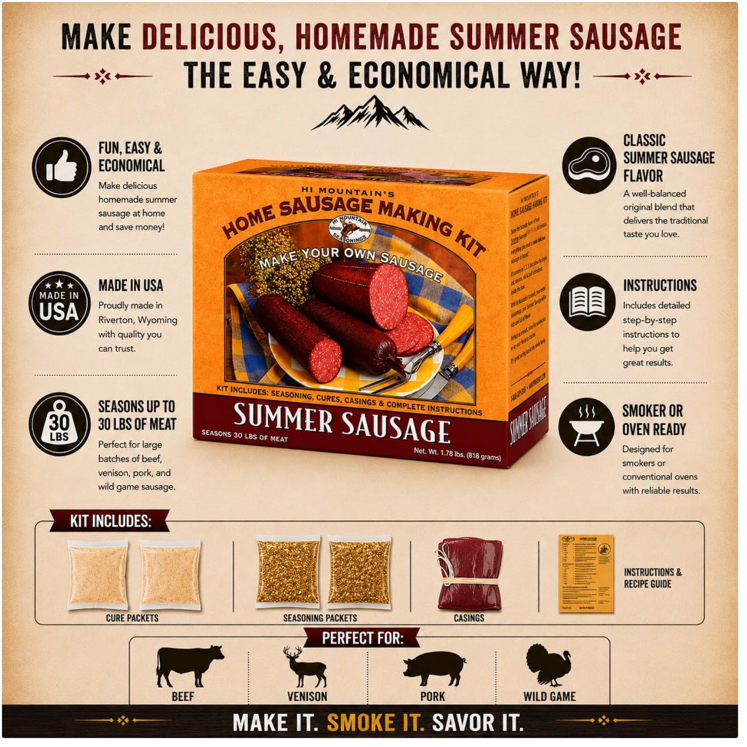 Authentic Blend Sausage DIY Kit