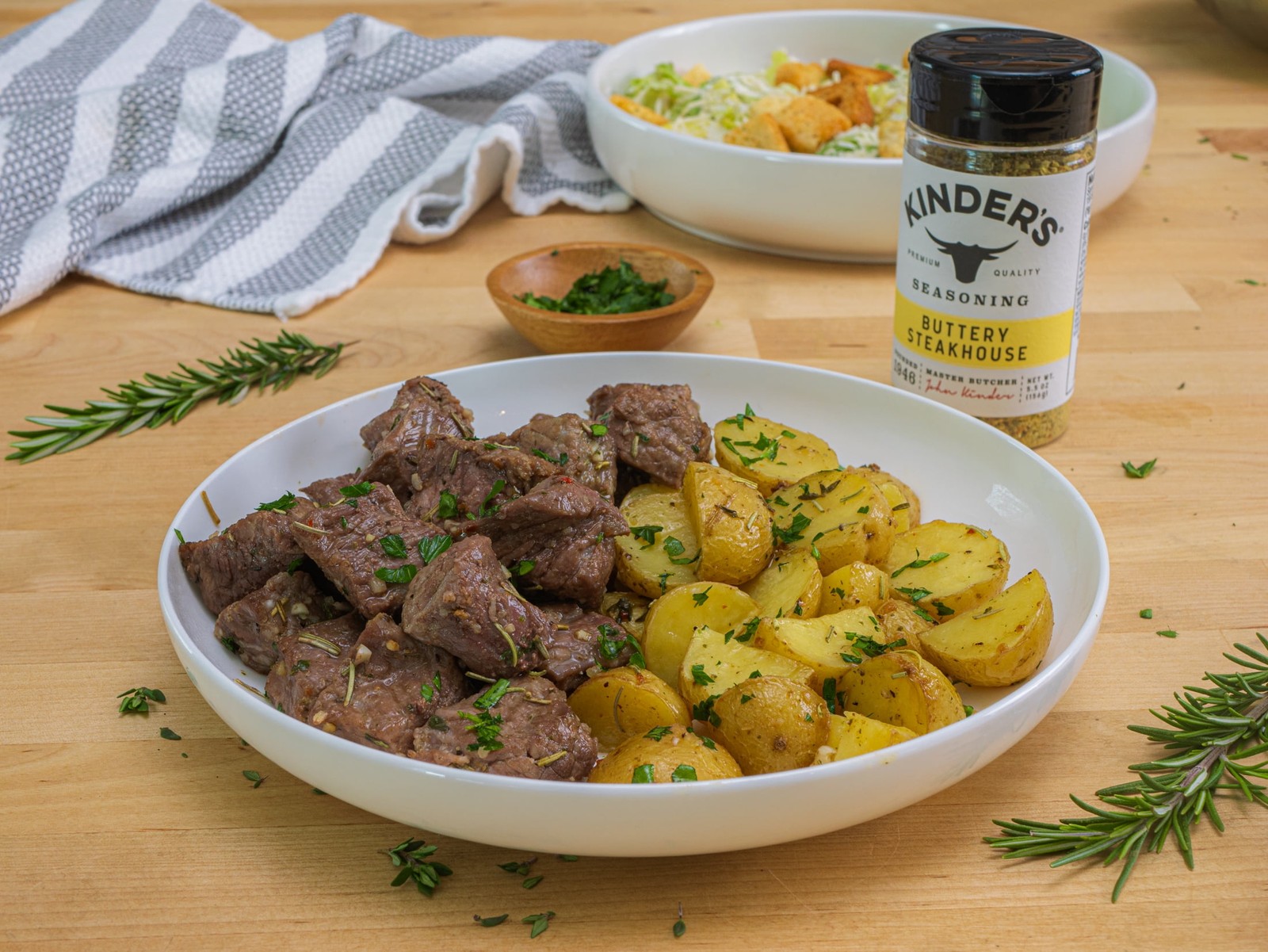 Kinder’s Buttery Steakhouse® Seasoning 5.5 oz, Enhances Steak Burger Taste