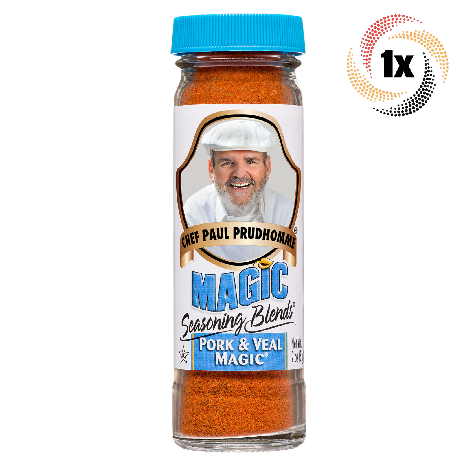 1x Shaker Chef Paul Prudhomme Pork & Veal Magic Flavor Seasoning Blend | 2oz