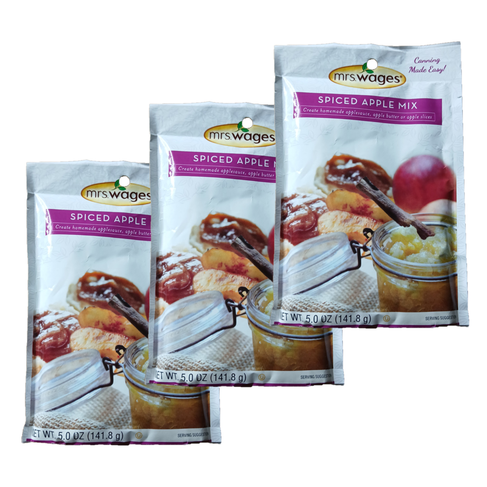 Mrs. Wages Spiced Applesauce Mix Homemade Spiced Cider Seasoning Canning 3 Pack