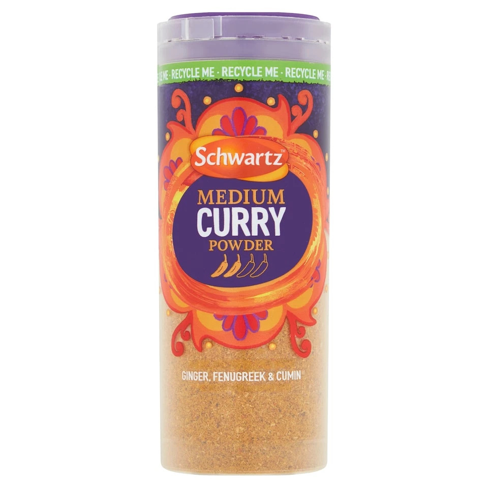 Schwartz Medium Curry Powder 90g / 3.17oz (Pack Of 3) Rich Curry Spice Seasoning
