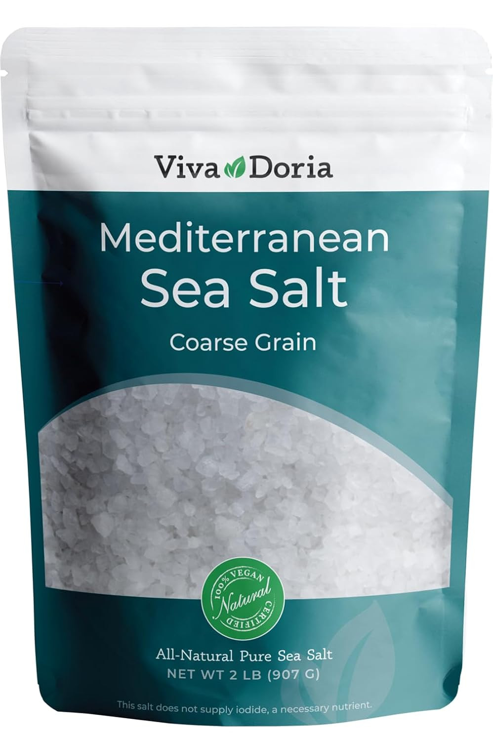 Mediterranean Sea Salt, Coarse Grain, 2 Lb