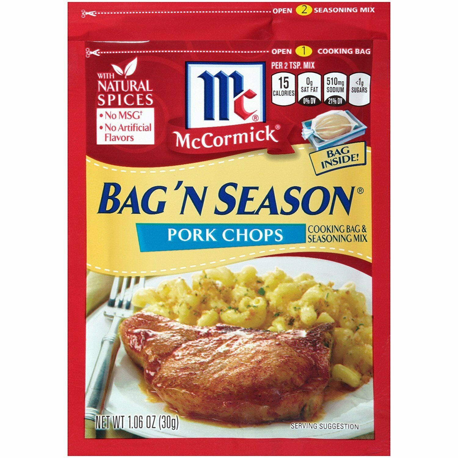McCormick Bag ‘N Season Pork Chops Cooking Bag, 1.06 Oz