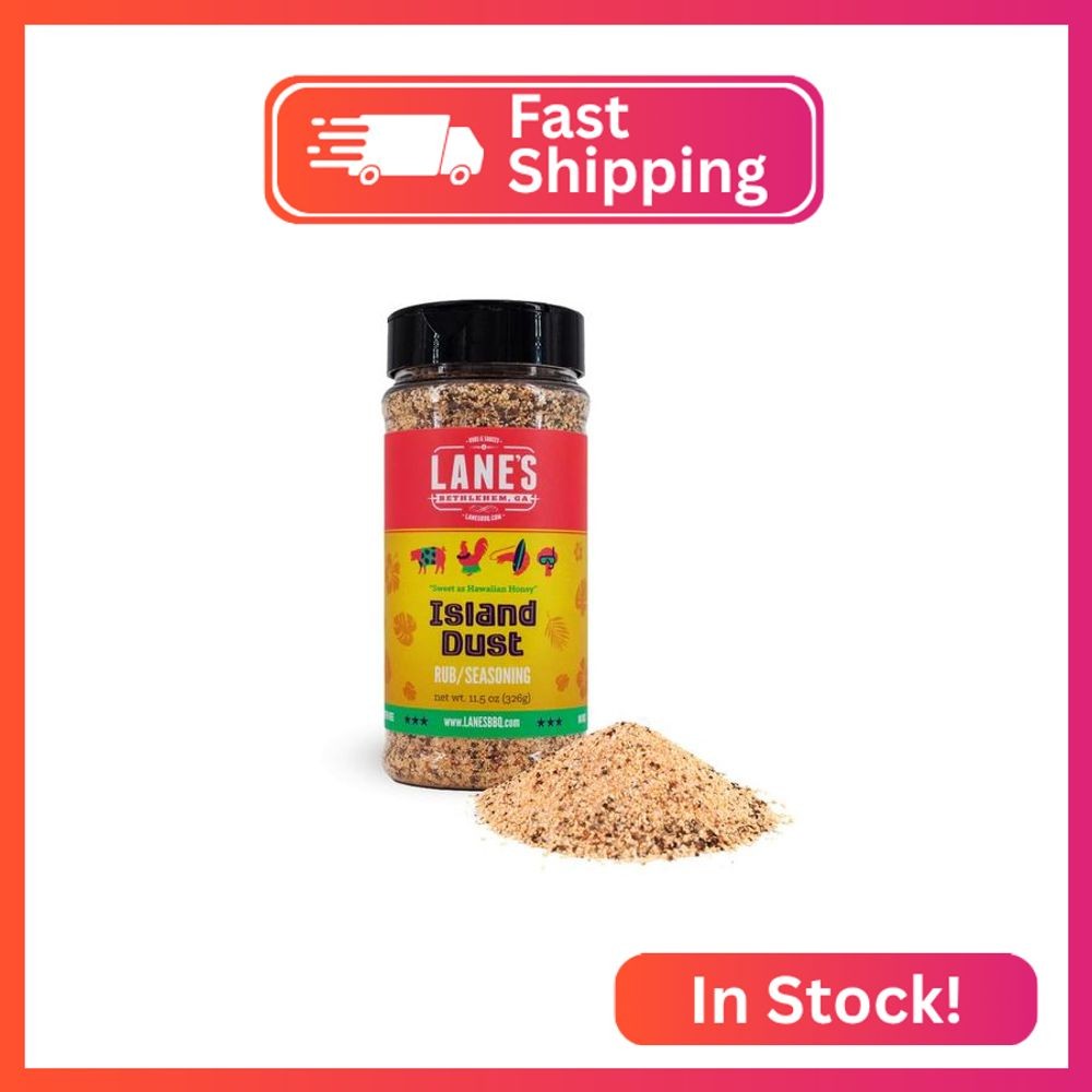 Lane’s Island Dust Rub Alaea Hawaiian Sea Salt Seasoning Salt, All-Natural Hawai