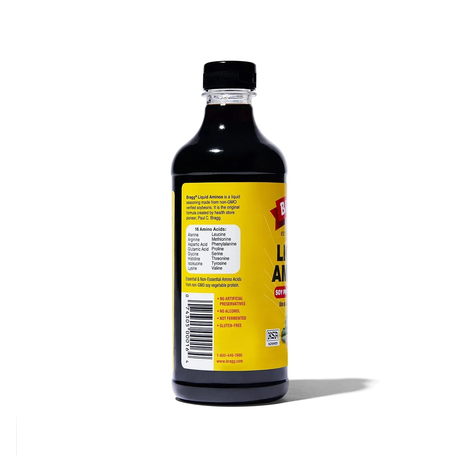 Bragg Gluten-Free Liquid Aminos Soy Protein Seasoning 2-Pack 16 fl oz Each