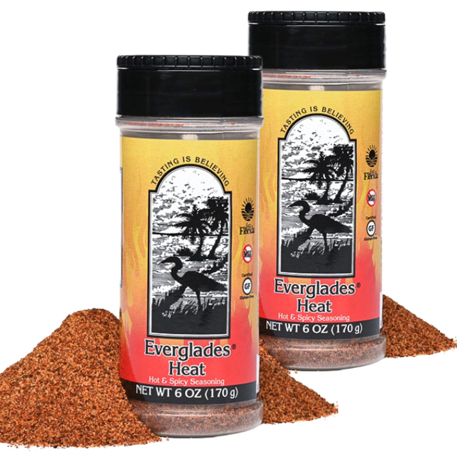 Everglades Heat Seasoning Spicy Blend for Chicken Wings, 6 Ounce (Pack of 2)