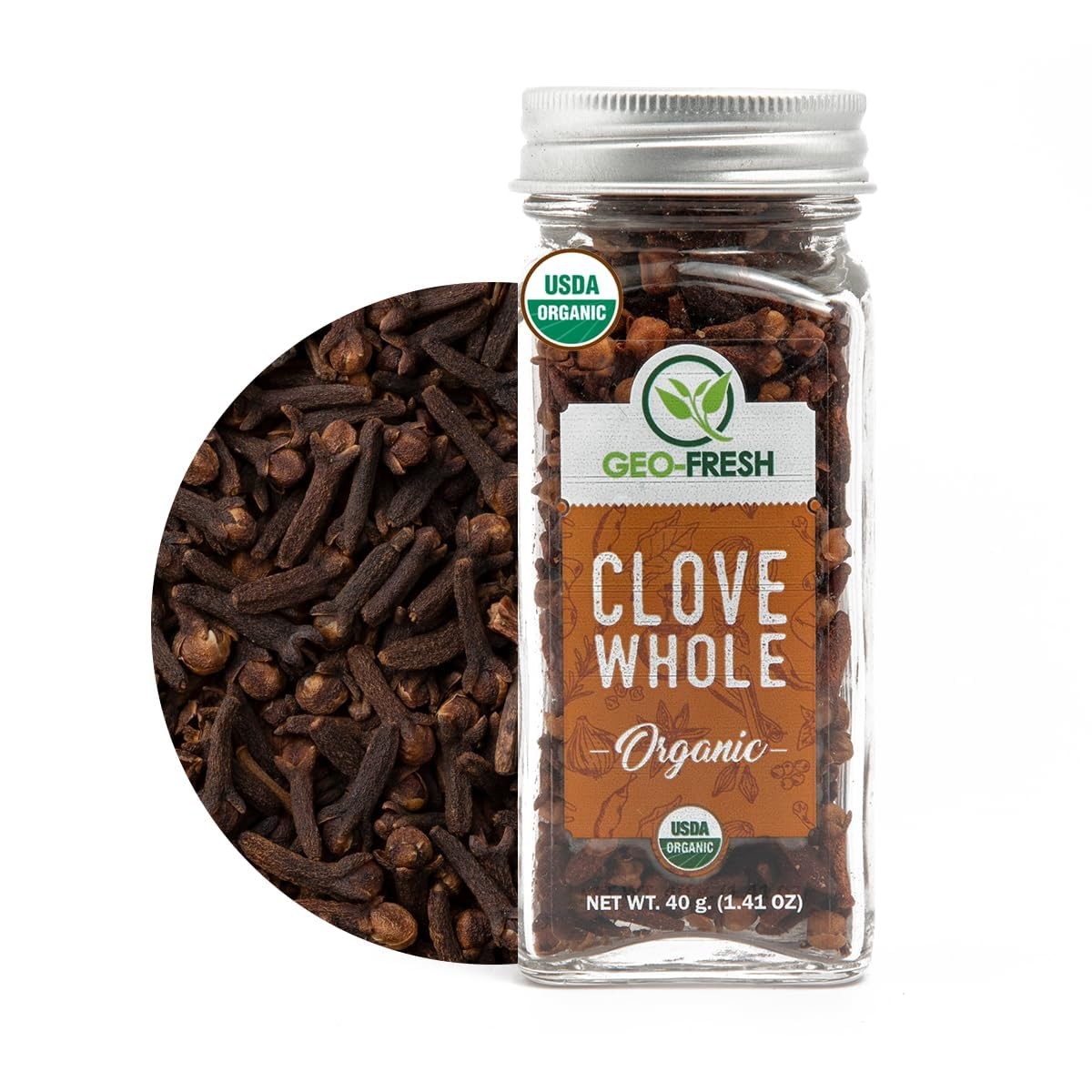 Cloves Whole Organic – 1.41 oz (40g) – Organic Cloves Whole – USDA Certified,…