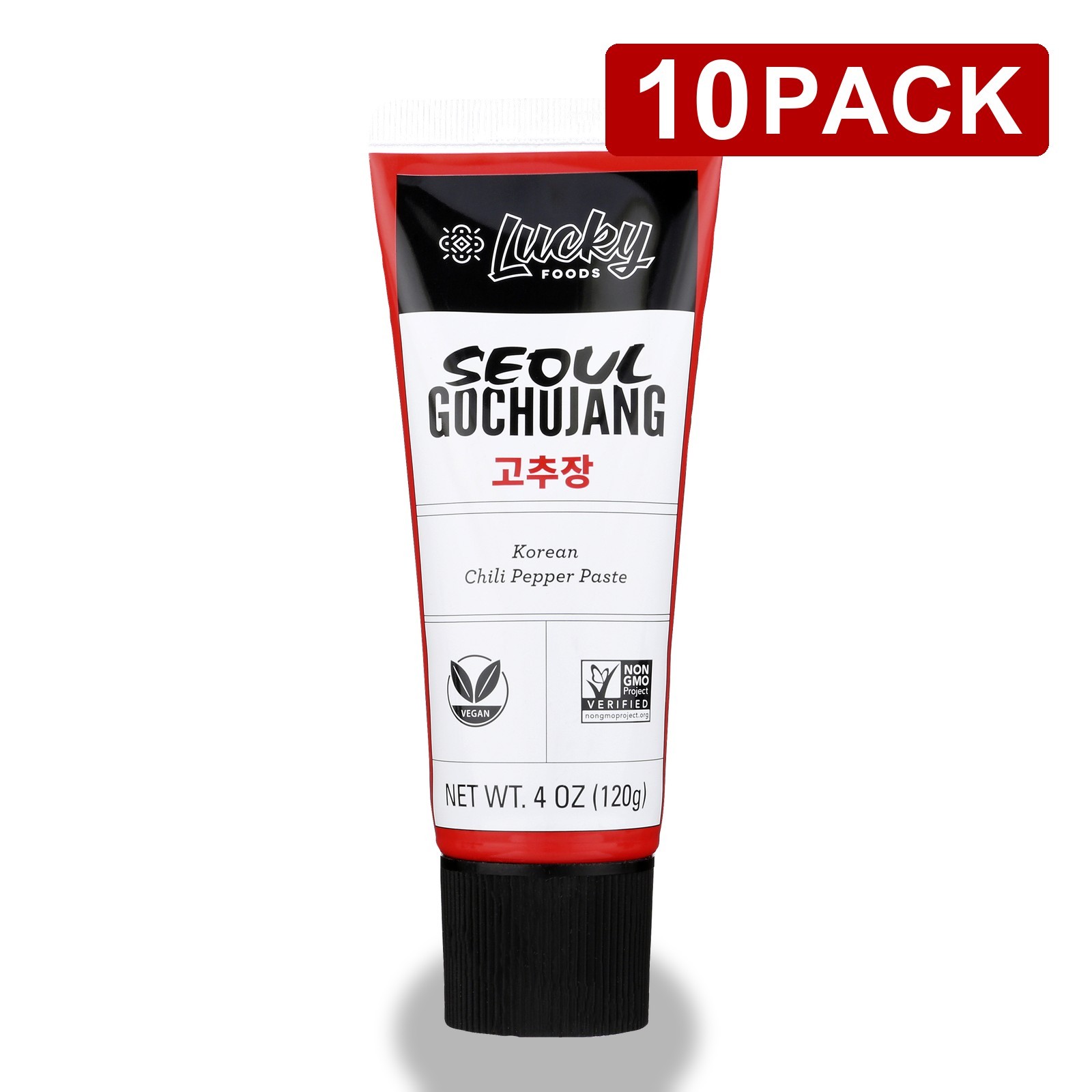 Lucky Foods Korean Gochujang Chili Pepper Paste Seoul 4 Oz 10 Pack