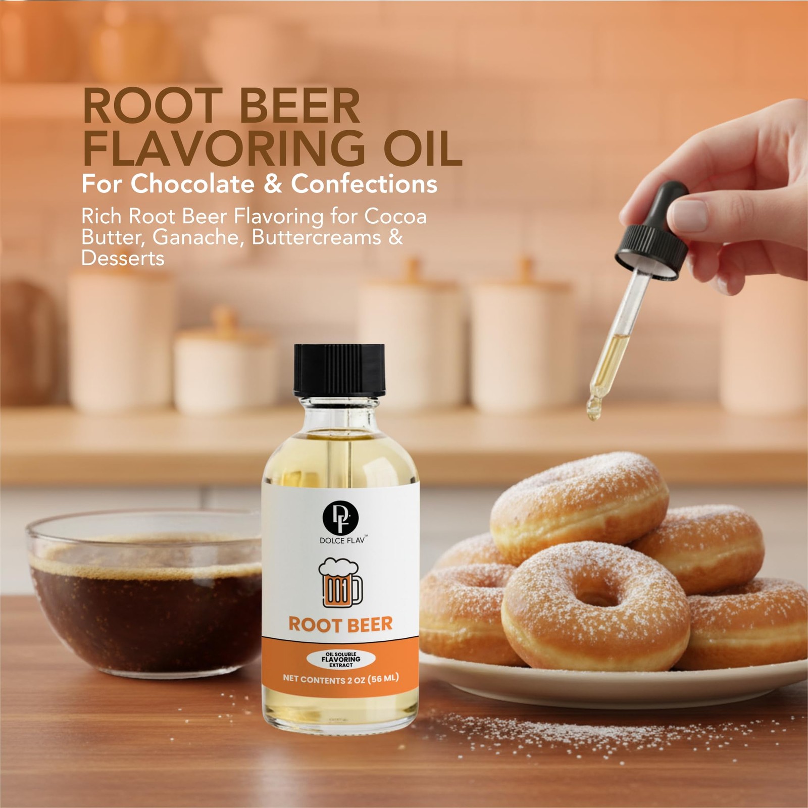 Root Beer Extract – 2 Ounce Oil-Soluble Kosher, Sugar-Free, Concentrated Clas…