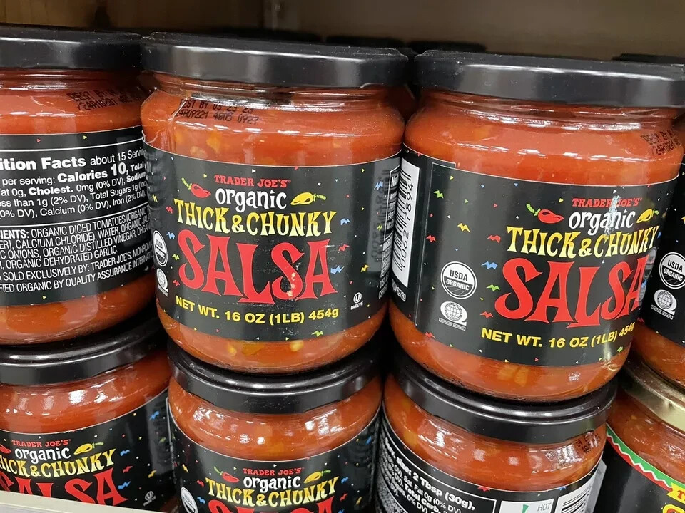 2 X Trader Joe’s Organic Thick & Chunky Salsa 16 oz Each Jar 2 Pack