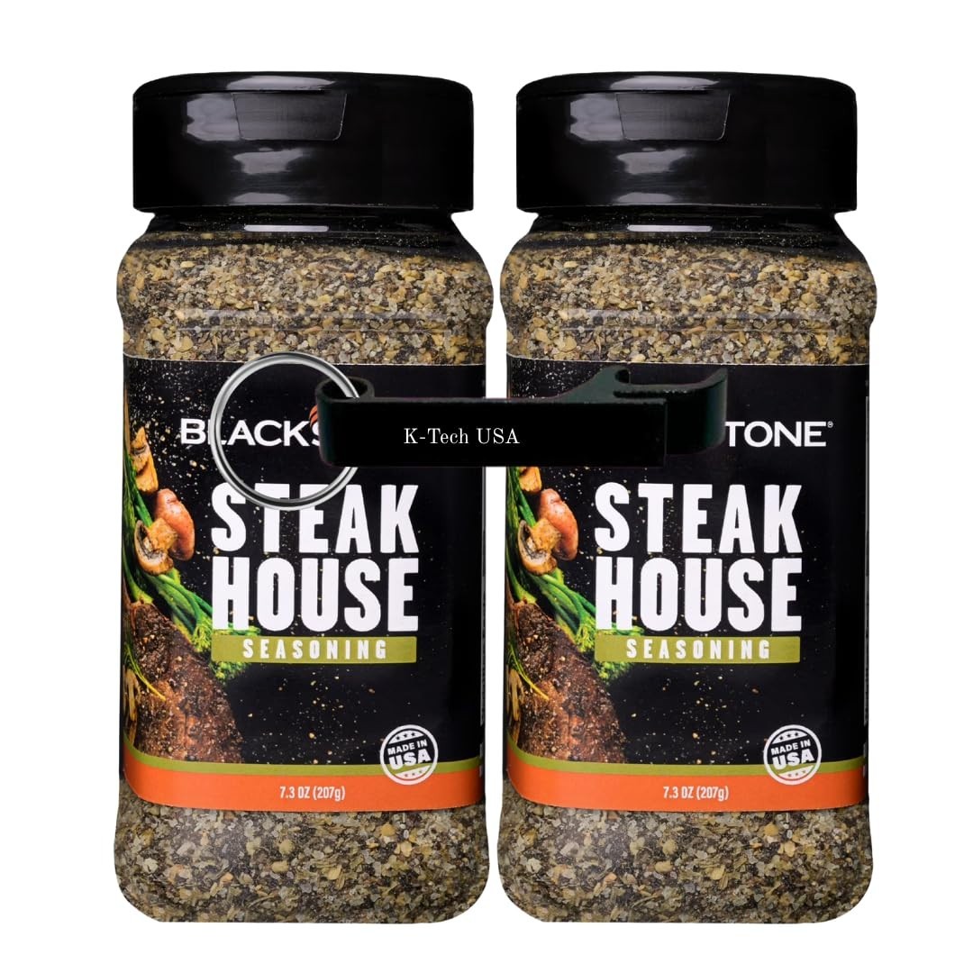 Blackstone Steak House Seasoning 7.3 oz 2 Pack Savory Garlic Spice Blend Mix