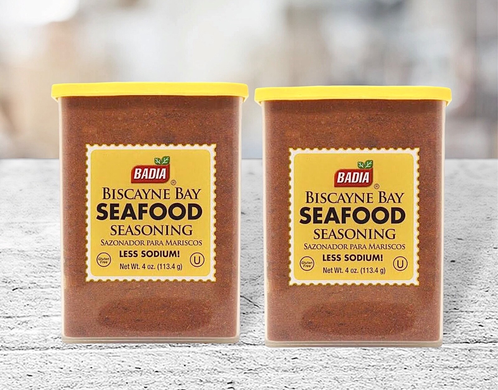 2 Badia Seasoning Biscayne Bay Seafood~Sazonador Para Mariscos ~4oz Less Sodium