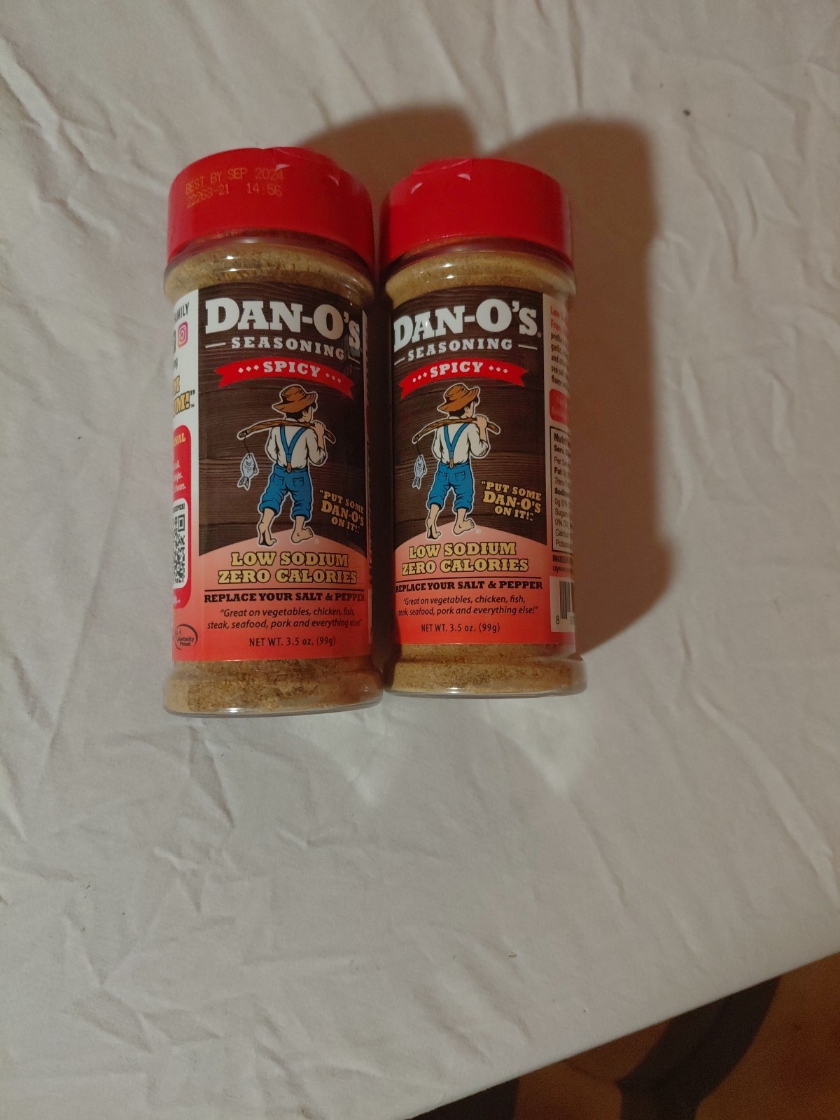 Dan-O’s Spicy Seasoning – All Natural, Low Sodium, No Sugar (3.5 Oz) Lot Of 2
