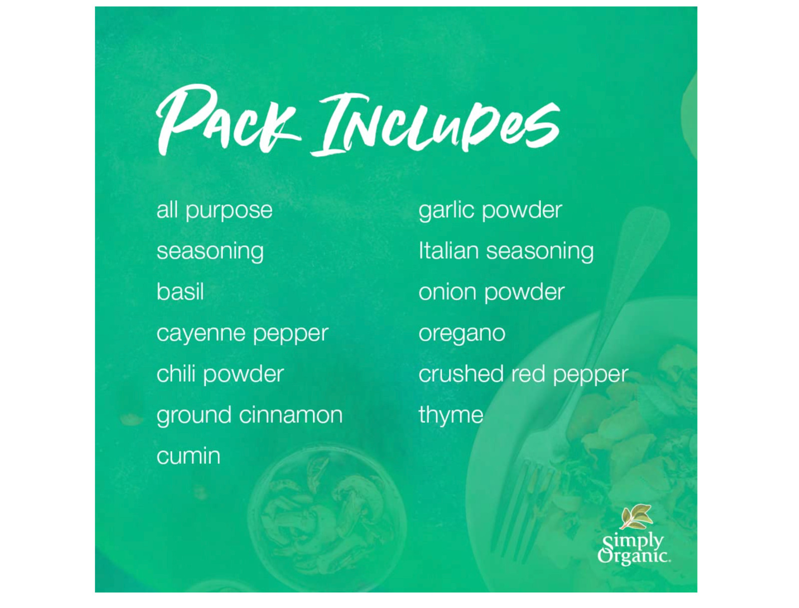 Simply Organic Starter Spice Gift Set 12 spices