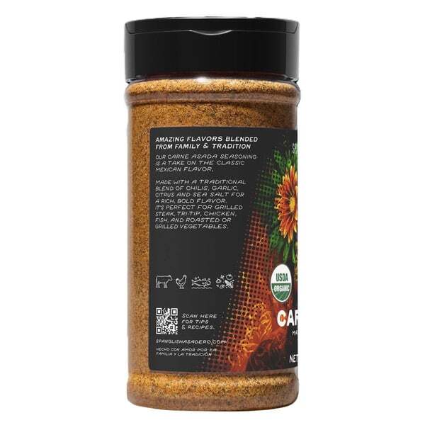 Spanglish Asadero Carne Asada Seasoning 10.2 oz Citrus Garlic Sea Salt & Chili