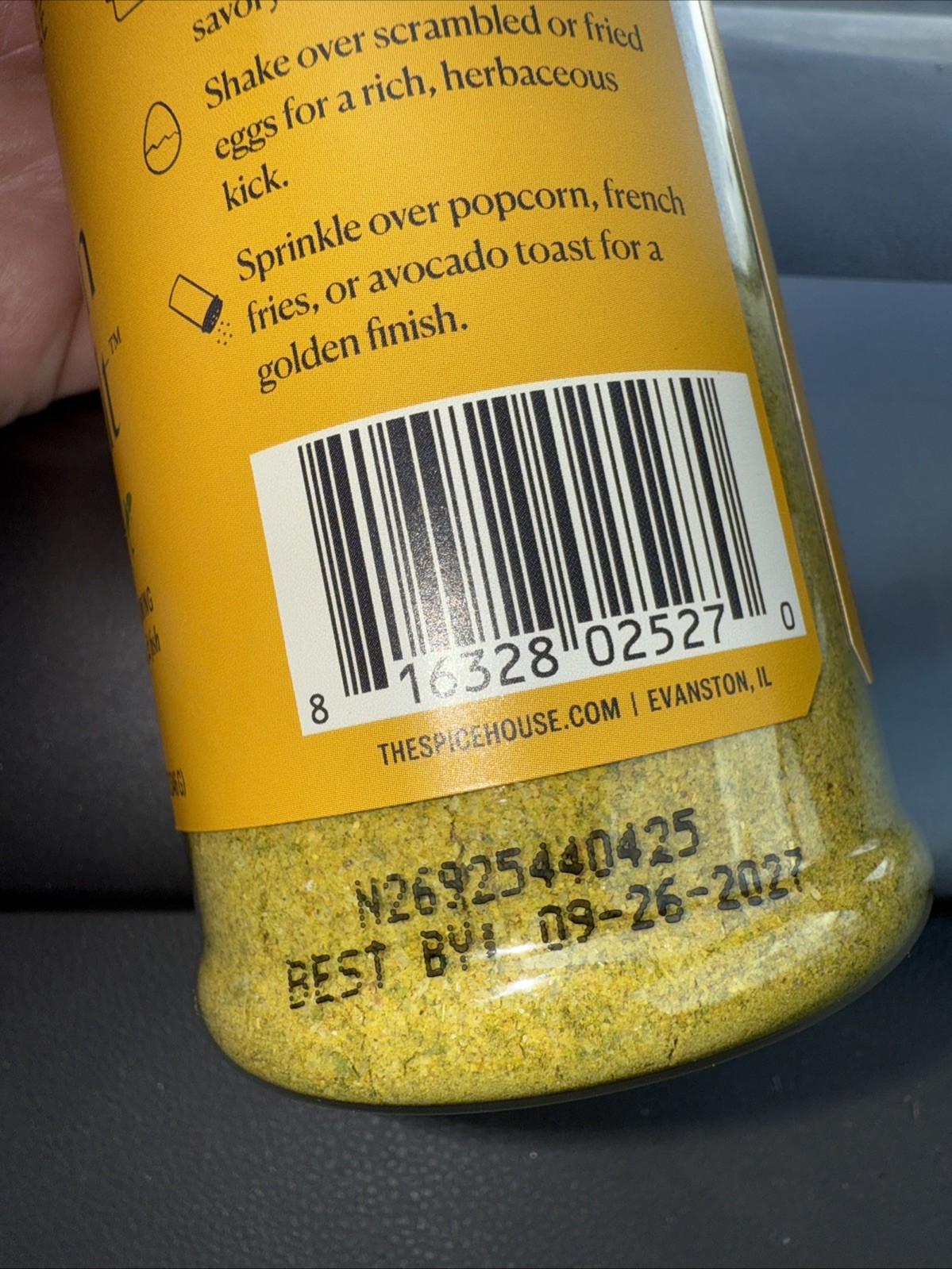 New Spice House Golden Herb Salt All-Purpose Seasoning, 12.2 oz. Exp 9/26/27